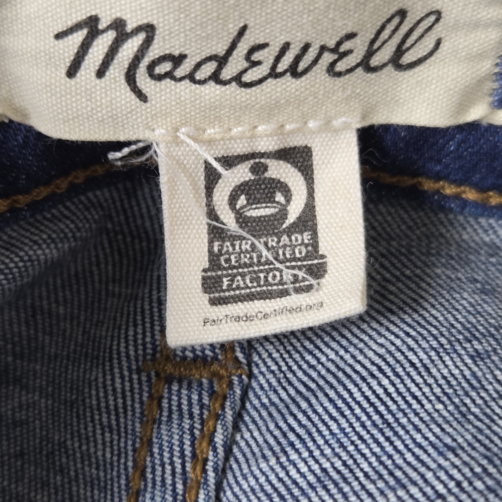 Madewell Curvy Emmett Wide Leg Jeans Size 29 High Rise Dark Wash - Picture 5 of 11